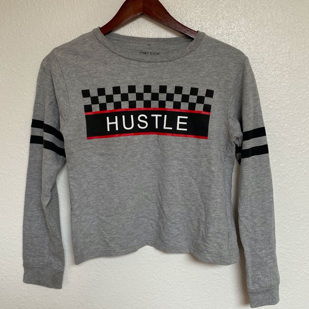 Women's M, On Fire, HUSLTE, Long Sleeve T